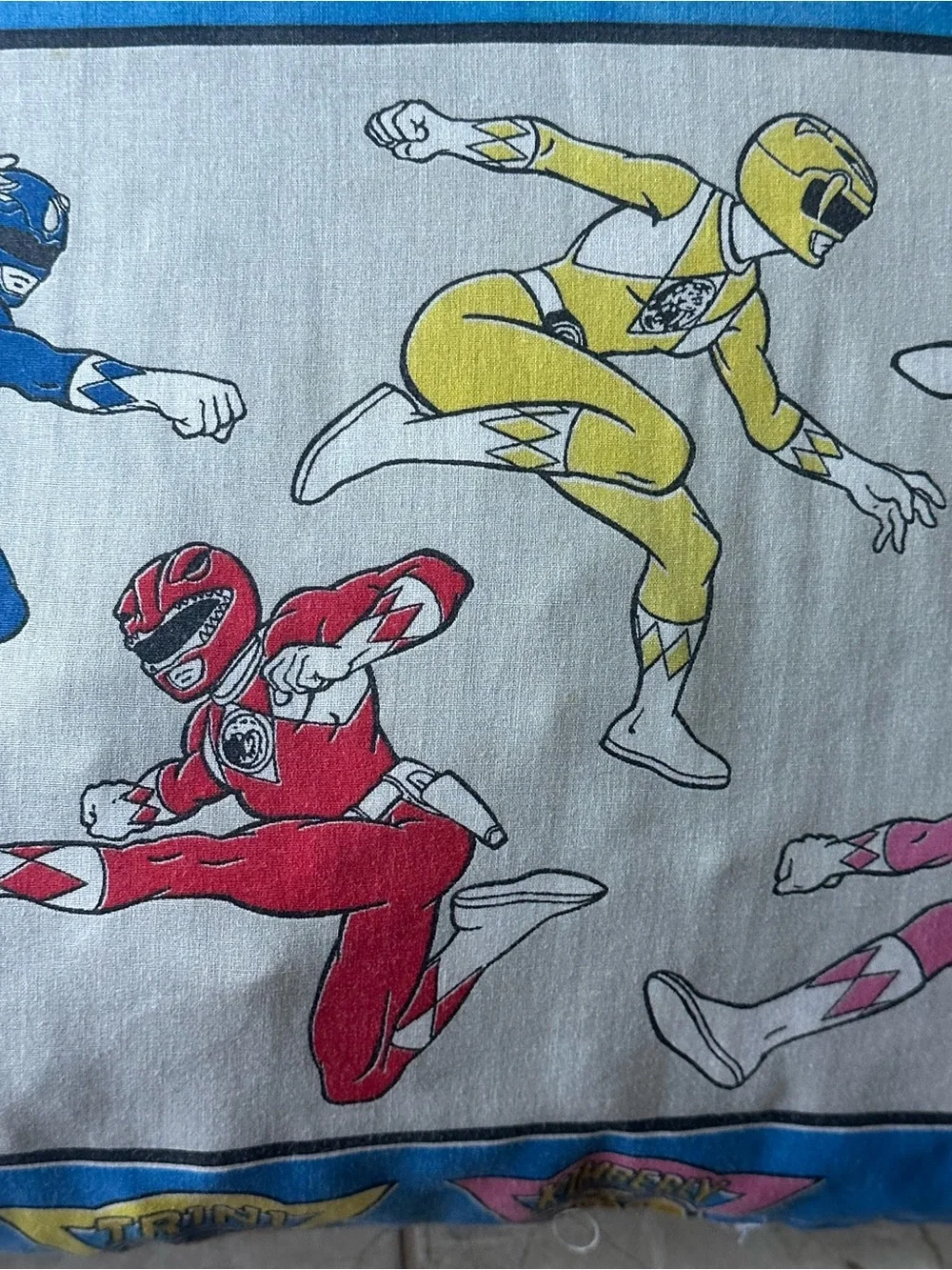 1994 Power Rangers Vintage Pillow 20x22